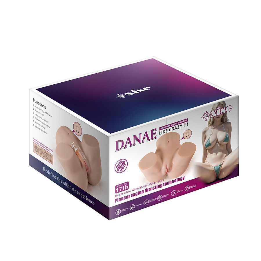 XISE - DANAE THRUSTING MASTUBADOR DE VAGINA REALISTA COM VIBRAÇÃO MULTI-POSIÇÕES