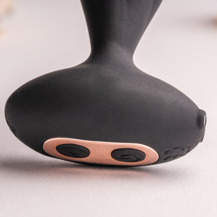 ROCKS-OFF - PLUG ANAL PETITE SENSATIONS DESIRE COM CONTROLE REMOTO PRETO