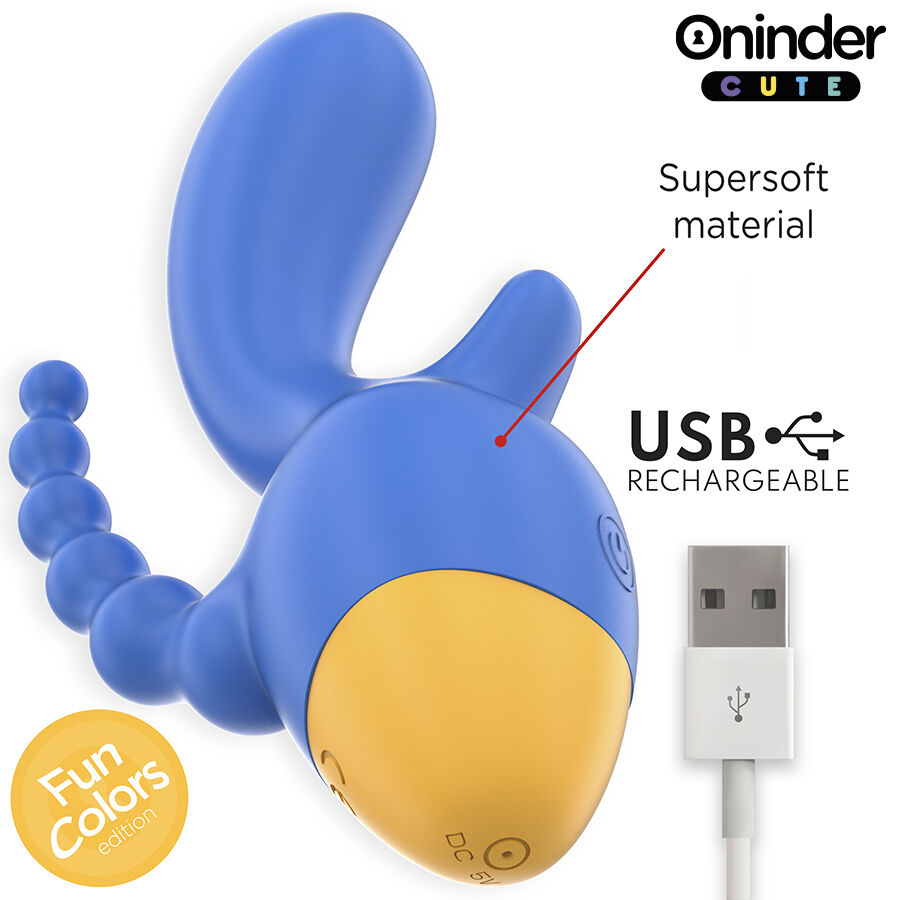 ONINDER CUTE - LOVE 3 SOME VIBRADOR TRIPLO - APLICATIVO MUNDIAL GRATUITO