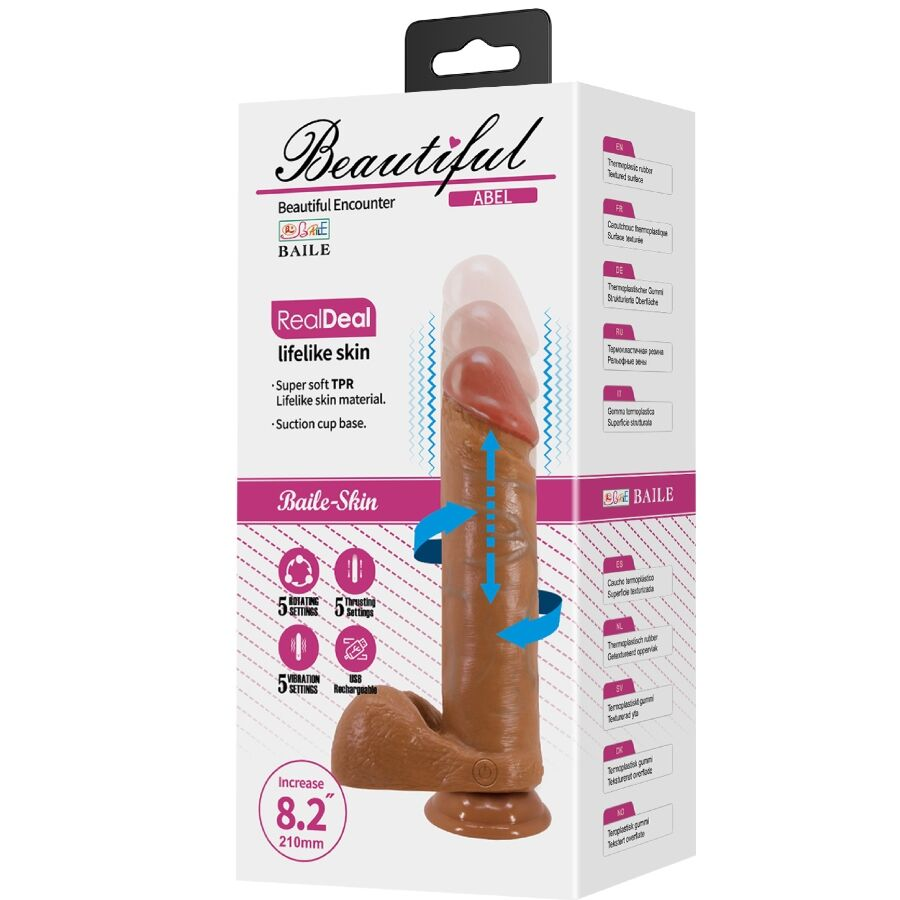 BAILE - ABEL REALISTA DILDO 21 CM MULATO
