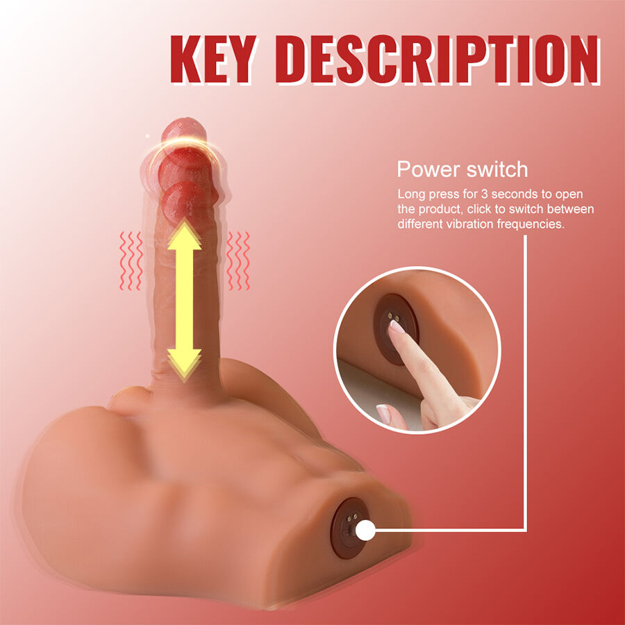 XISE - PEEL DILDO ASS DILDO REALISTA MASTURBADOR POSIÇÃO FRONTAL COM IMPULSO 17,5 CM