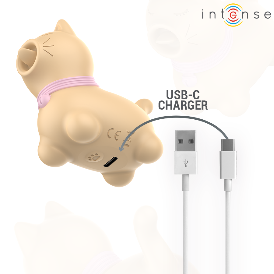 INTENSE - ESTIMULADOR DE CLITÓRIS PARA CACHORRO AMARELO