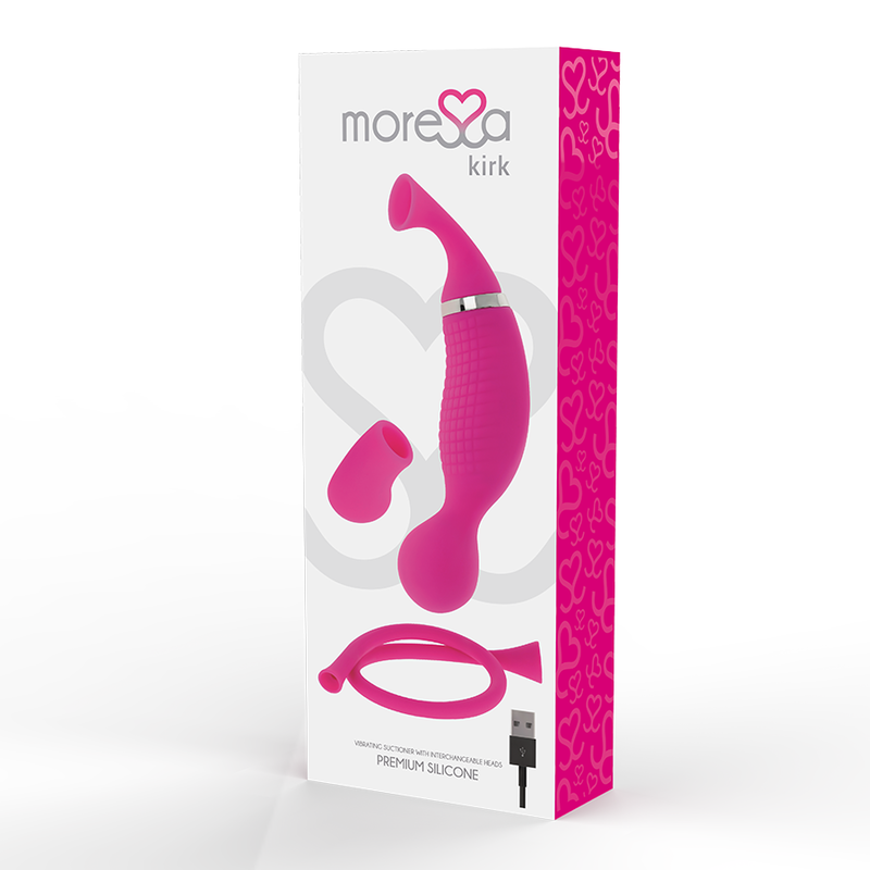MORESSA - KIRK DUO ONDAS ESTIMULANTES + MASSAGEADOR MULTIFUNCIONAL DE SILICONE PREMIUM RECARREGÁVEL