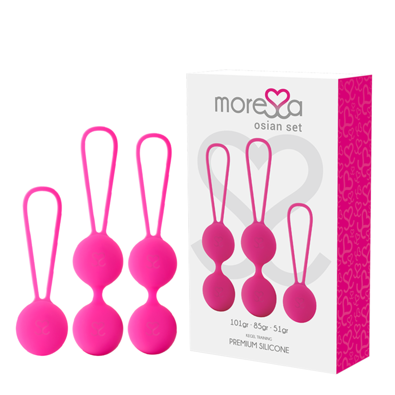 MORESSA - CONJUNTO OSIAN PREMIUM SILICONE ROSA (Osian One - 51 G | Osian Two - 101 G | Osian Three 85 G)