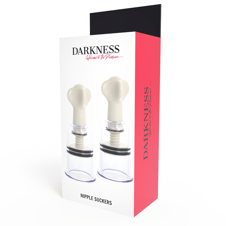 DARKNESS - ONDAS ESTIMULANTES DE MAMILOS TRANSPARENTES 3,1 CM DE DÍMETRO