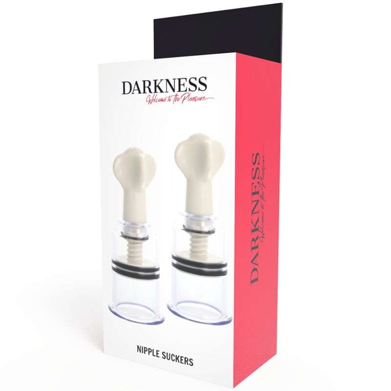 DARKNESS - ONDAS ESTIMULANTES DE MAMILOS TRANSPARENTES 5CM DÍMETRO