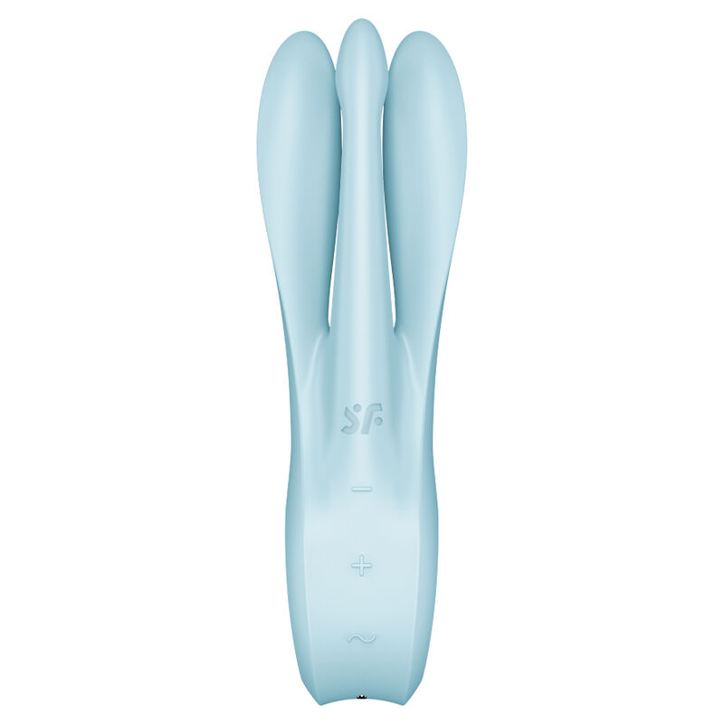 SATISFYER - VIBRADOR THREESOME 1 AZUL