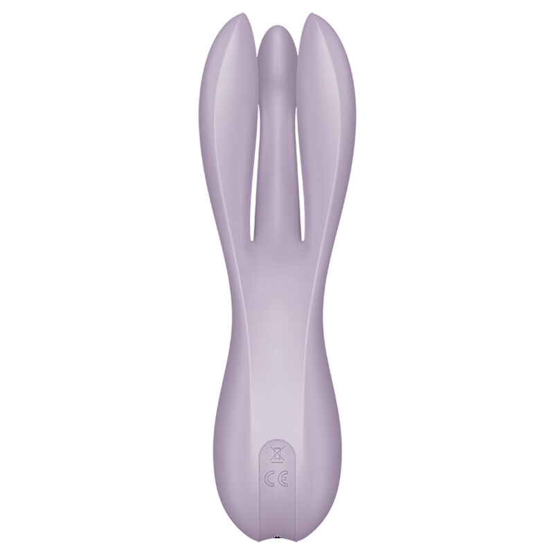 SATISFYER - VIBRADOR THREESOME 2 VIOLETA