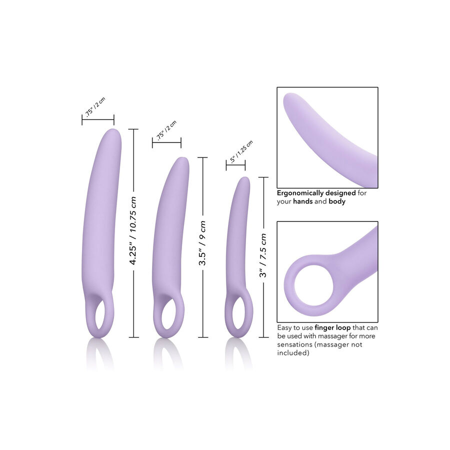 CALEXOTICS - DR LAURA BERMAN ALENA CONJUNTO DE 3 DILATADORES DE SILICONE
