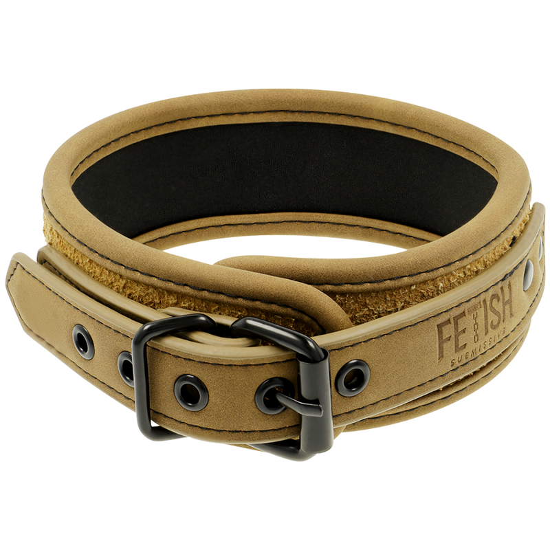 FETISH SUBMISSIVE ORIGIN - COLAR DE CORRENTE COM FORRO DE NEOPRENE